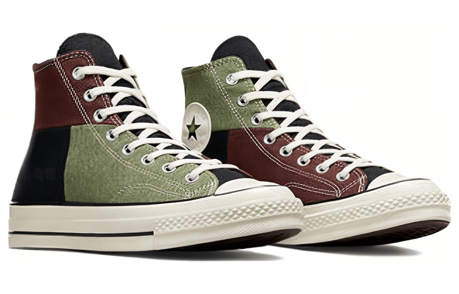 Кеды Converse Chuck 70 Plus Black Green Brown - изображение 3