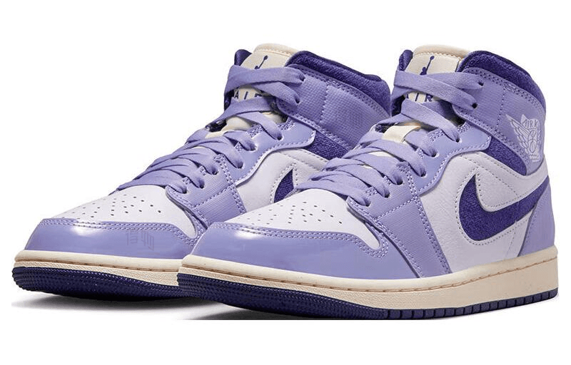 Ретро баскетбольные кроссовки Jordan Air Jordan 1 Mid "Purple Chenille" - изображение 3