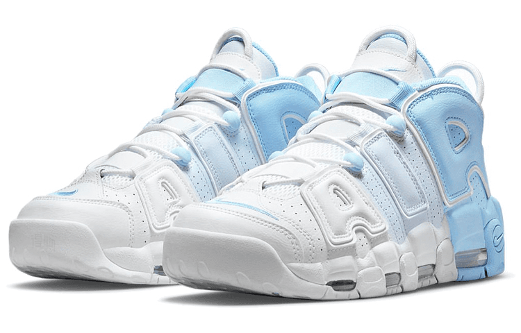 Кроссовки для баскетбола Nike Air More Uptempo White Blue - изображение 3