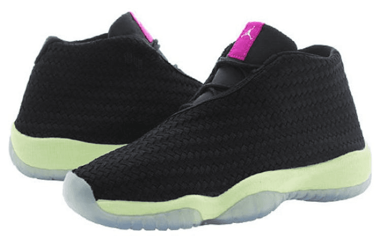 Ретро баскетбольные кроссовки Jordan Future Black Pink - изображение 3