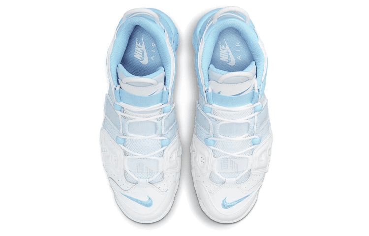 Кроссовки для баскетбола Nike Air More Uptempo White Blue - изображение 4
