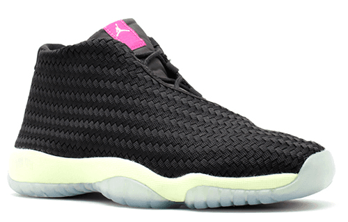 Ретро баскетбольные кроссовки Jordan Future Black Pink - изображение 2
