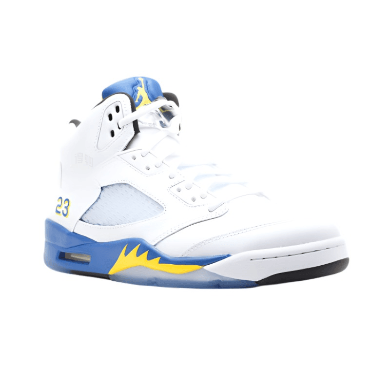 Ретро баскетбольные кроссовки Jordan Air Jordan 5 Retro Women's White Blue 2013 - изображение 4