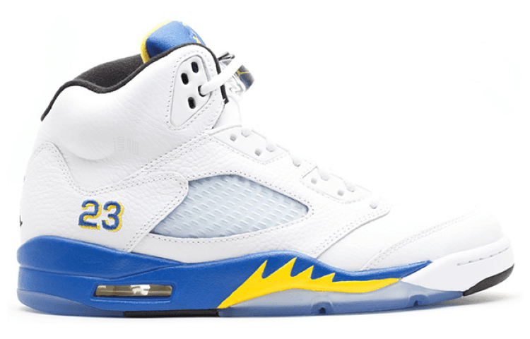 Ретро баскетбольные кроссовки Jordan Air Jordan 5 Retro Women's White Blue 2013 - изображение 2