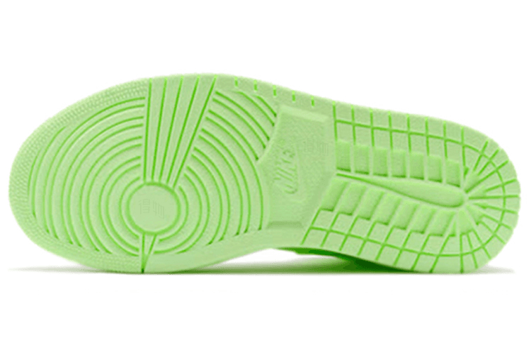 Ретро баскетбольные кроссовки Jordan Air Jordan 1 High Premium Fluorescent Green — фото 5