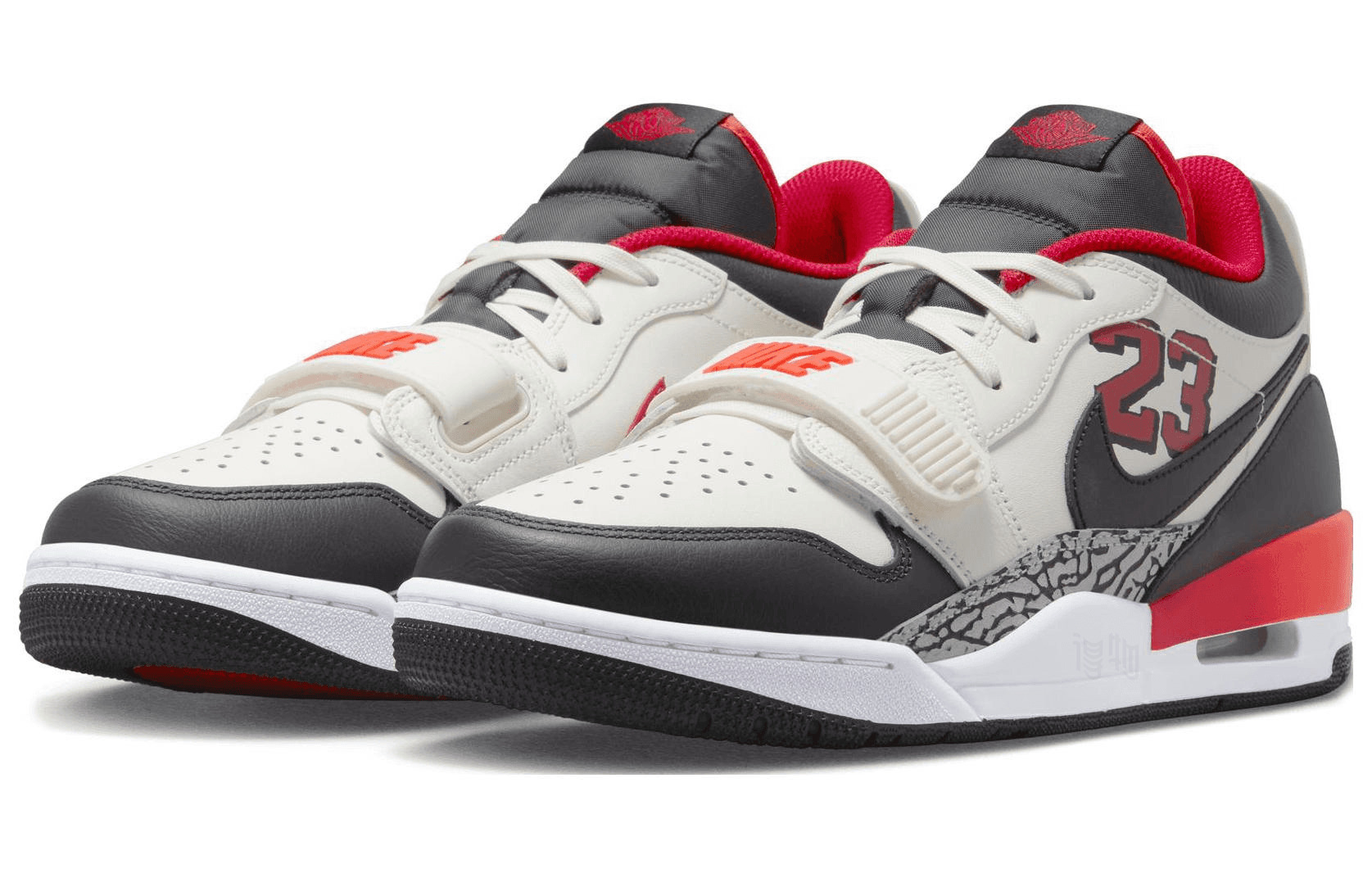 Ретро баскетбольные кроссовки Jordan Air Jordan Legacy 312 Low White Black Red - изображение 3