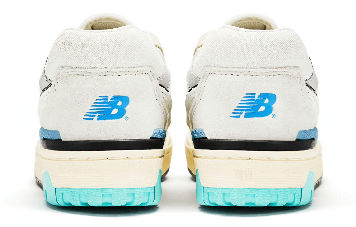 Ретро баскетбольные кроссовки New Balance 550 White Grey Blue - изображение 4