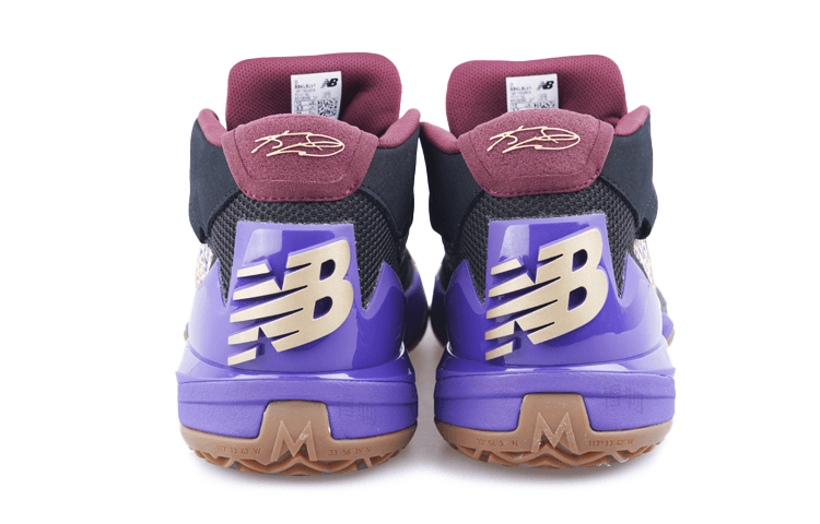 Ретро баскетбольные кроссовки New Balance Kawhi 1 Mid Black Purple - изображение 4
