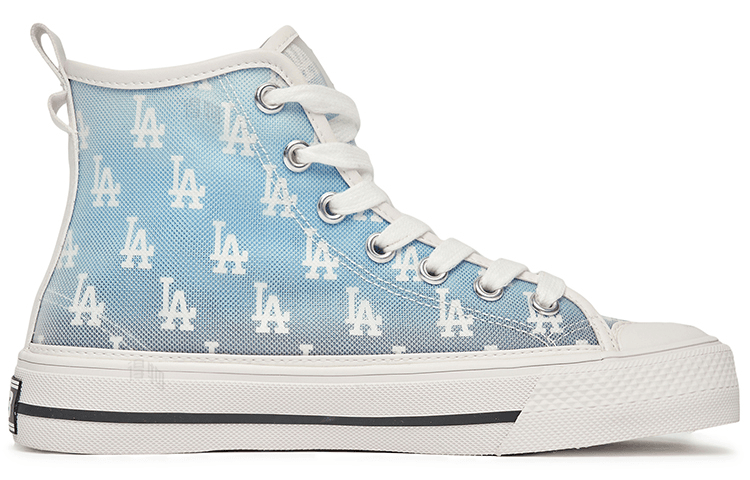 Кеды MLB Playball High Monogram White Blue - изображение 2