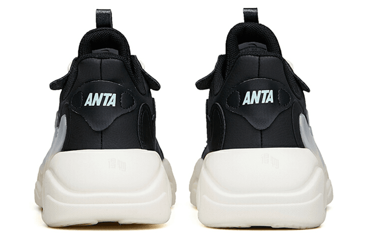 Кроссовки Anta Chaobai 2.0 Leather Low Sneakers Black White - изображение 4