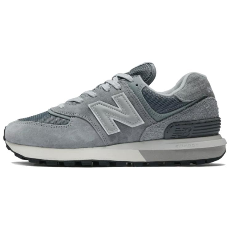 Кроссовки для бега New Balance NB 574 Кожа Текстиль Низкие Беговые Кроссовки Унисекс Серые - изображение 1