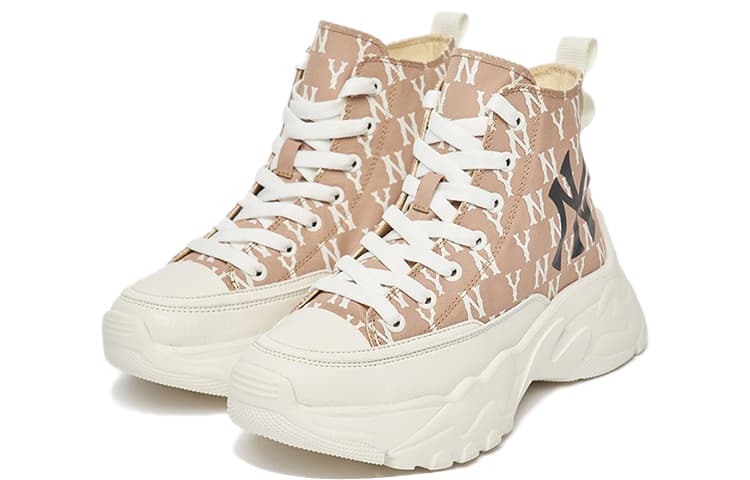 Кроссовки MLB High Top Dad Sneakers Beige - изображение 3