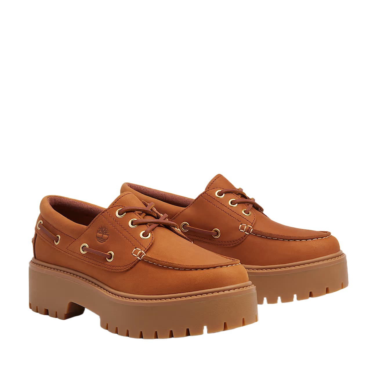 Timberland Stone Street Кожаные Топсайдеры Женские Коричневые - изображение 2