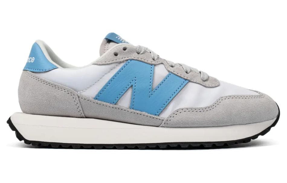 Кроссовки для бега New Balance NB 237 Утонченный Низкий Топ Беговые Кроссовки Женские Серый Белый Синий - изображение 2
