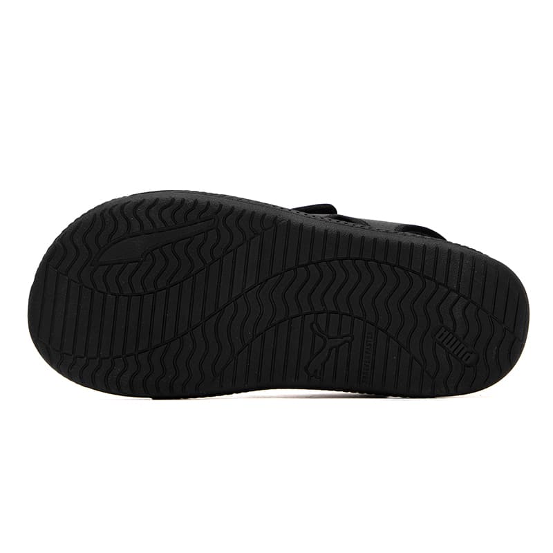 Сандалии с ремешком PUMA SoftridePro Sandal 24 Ткань Комфортная и Дышащая Пляжные Сандалии Унисекс Черные - изображение 5