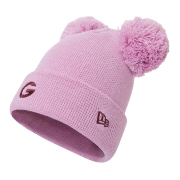 Шапка New Era Шапка-бини с узором из букв акрил детский розовый - изображение 2