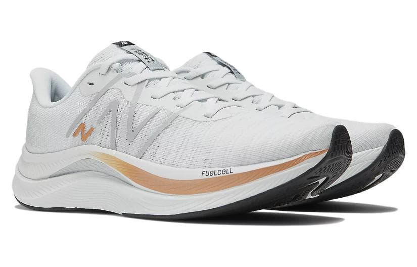 Кроссовки для бега New Balance NB FuelCell Propel Сетчатая ткань Низкие беговые кроссовки Женские Белый Золото - изображение 3