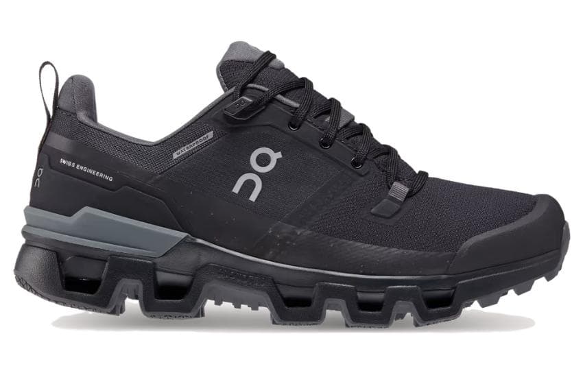Кроссовки для бега On Cloudwander Waterproof Black Grey — фото 2