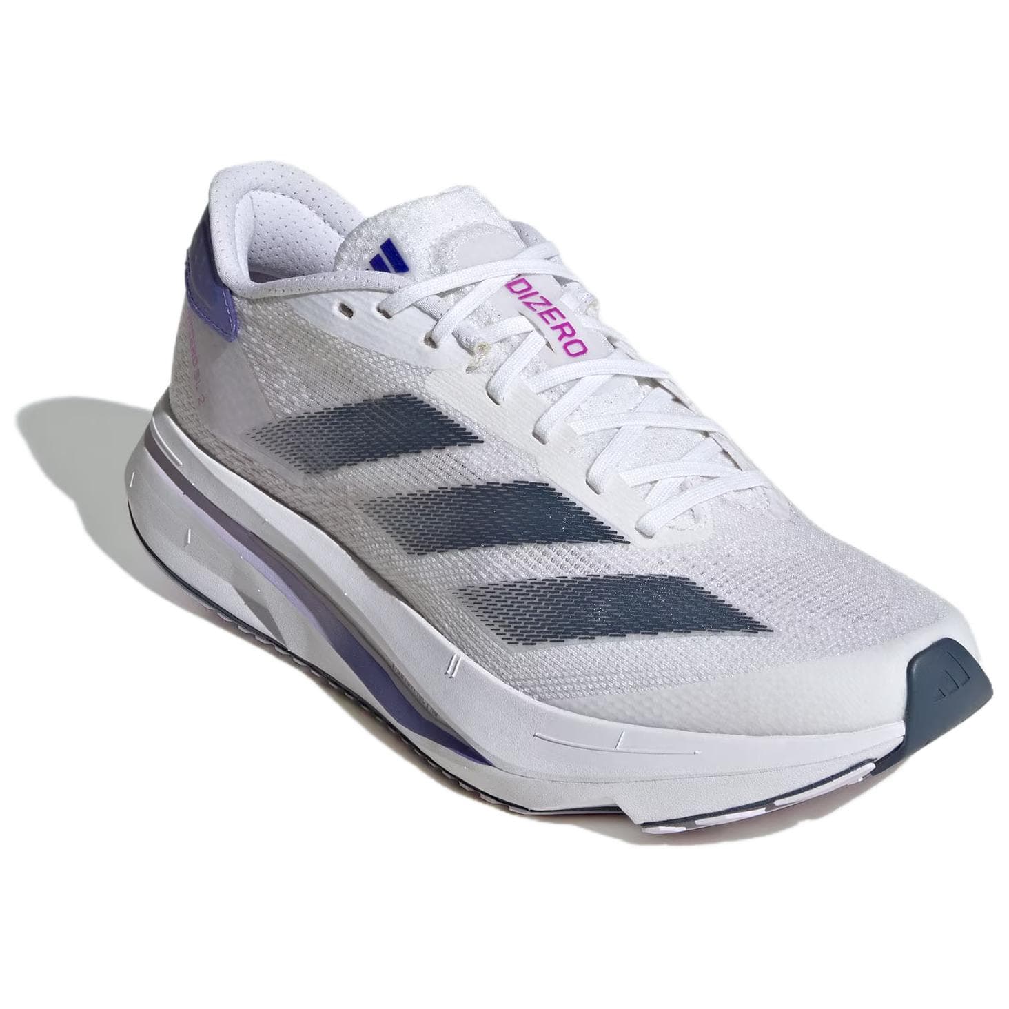 Кроссовки для бега Adidas Adizero SL2 Сетчатая ткань Дышащий Low Топ Марафон Тренировки Бег на длинные дистанции Обувь Women's White Синий - изображение 2