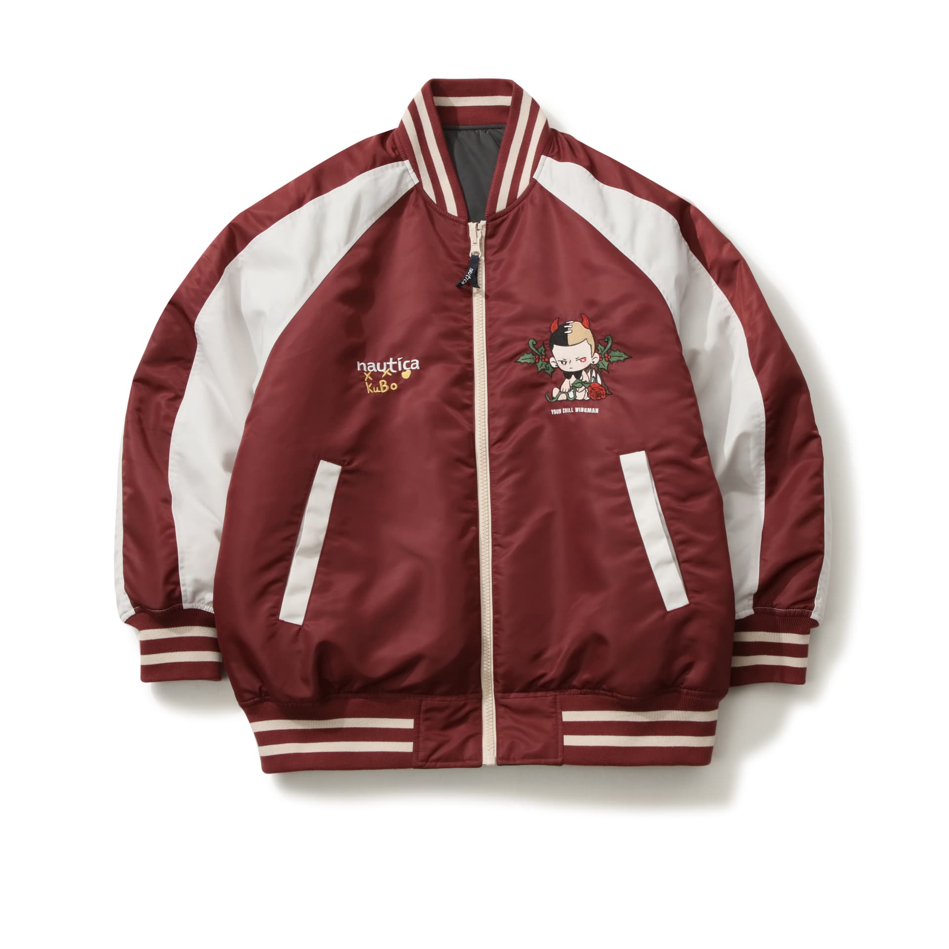 Зимняя куртка пуховик Nautica White Sail X POPMART POP MART Коллаборация Унисекс Пуховики - изображение 1