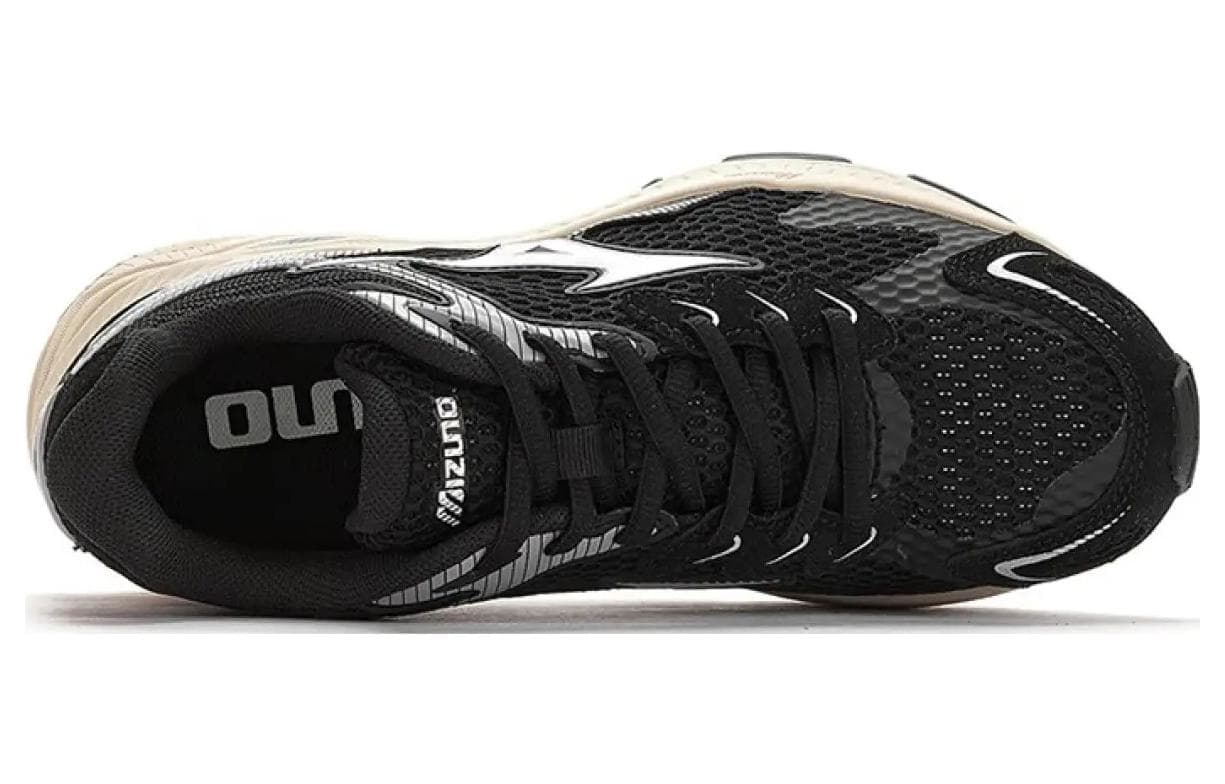 Кроссовки для бега Mizuno Racer S Сетчатая ткань Low Топ Повседневный TRAINING RUNNING Обувь Унисекс Черный - изображение 3