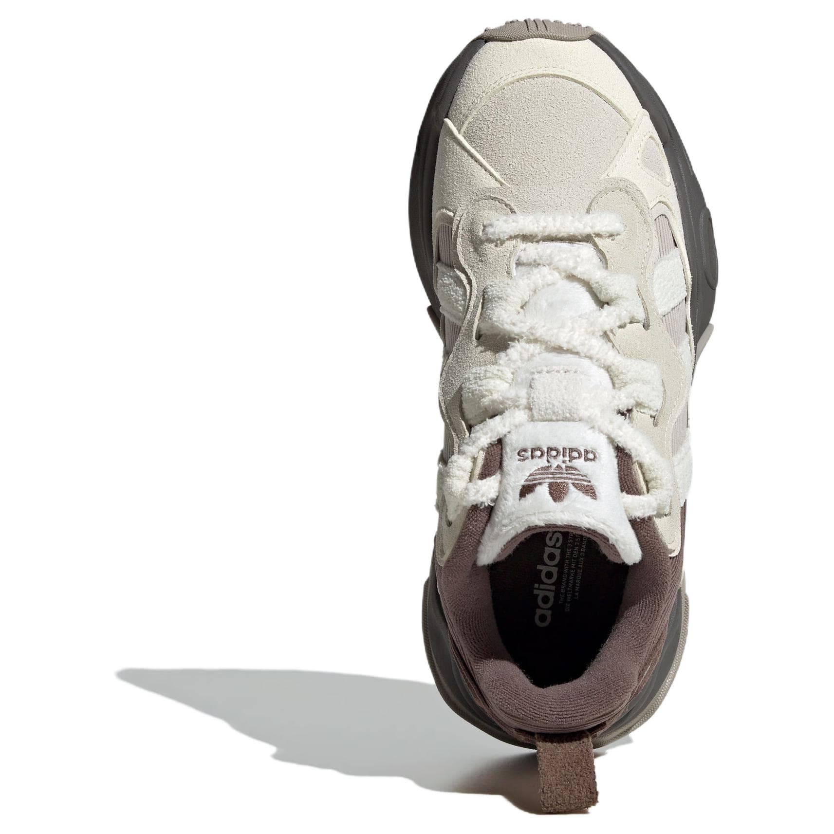 Кроссовки Adidas Originals Ozthemis противоскользящие устойчивые к истиранию низкие кеды женские белые коричневые - изображение 3