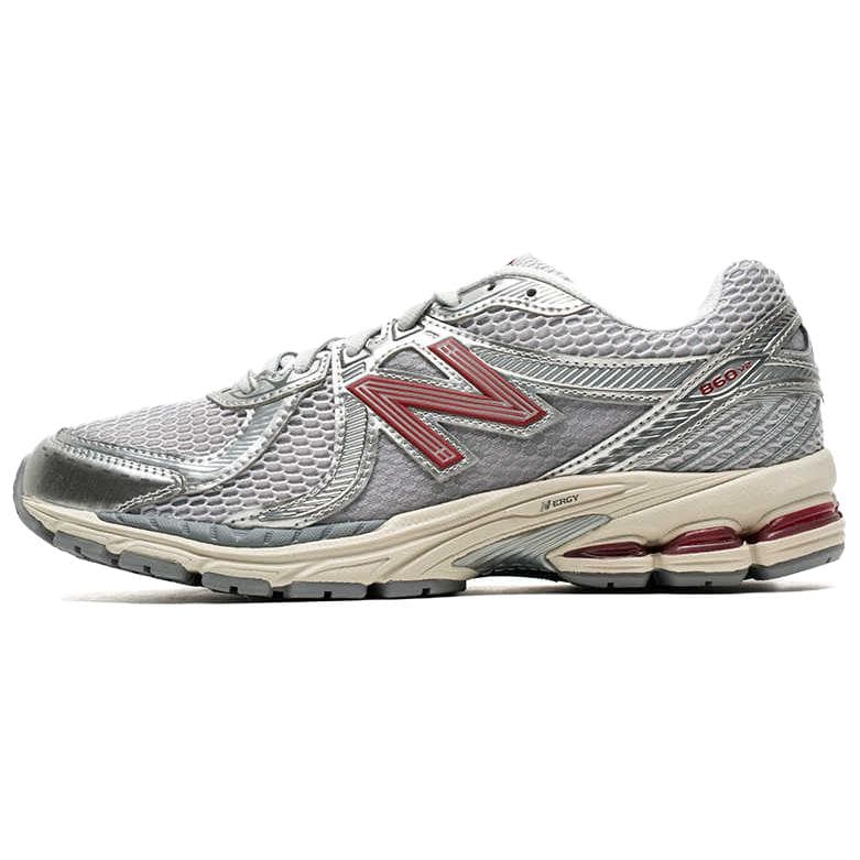 Кроссовки для бега New Balance NB 860 v2 Модный Легкий Низкий Топ Повседневные Беговые Кроссовки Унисекс Серебристо-Серый - изображение 1
