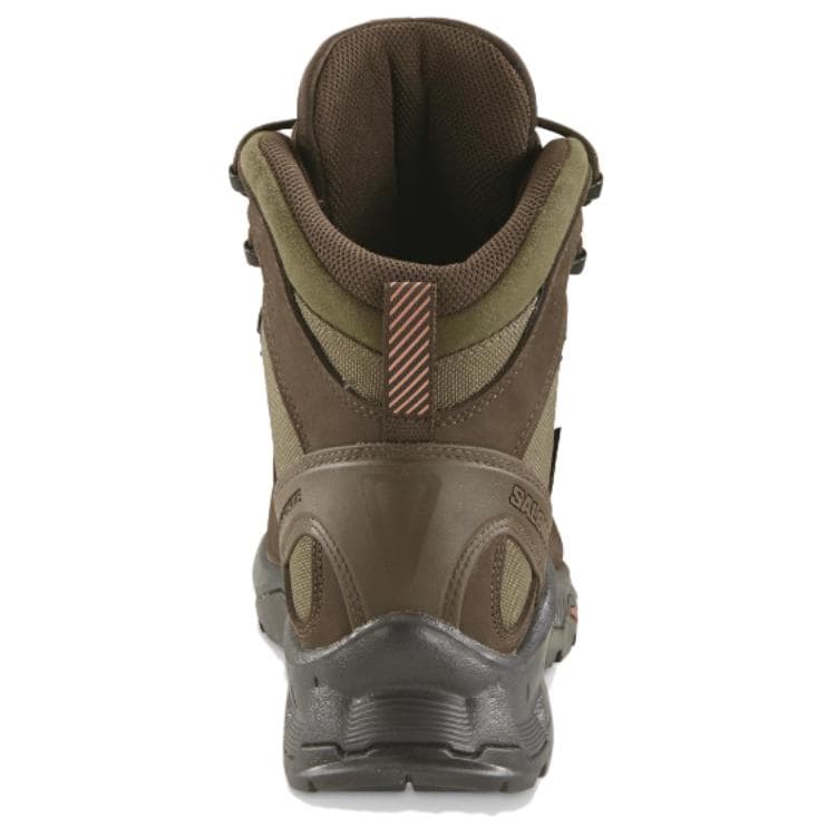 Ботинки уличные SALOMON QUEST TRACKER Gore TEX Короткий MID Голень Аутдор Унисекс Коричневый - изображение 5
