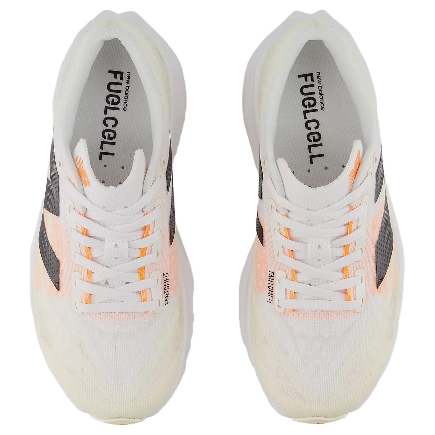 Кроссовки для бега New Balance Rebel V4 Сетчатый Низкий Топ Кроссовки для Бега и Бега Женские Оранжевые Белые - изображение 3