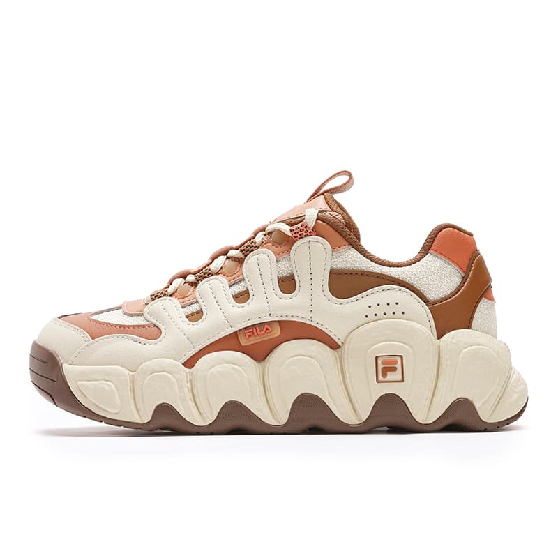 Кроссовки для бега FILA Croissant Низкие Беговые Кроссовки Женские Бежевые Коричневые - изображение 1