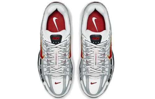 Кроссовки для бега Nike P-6000 White Gold Red - изображение 3