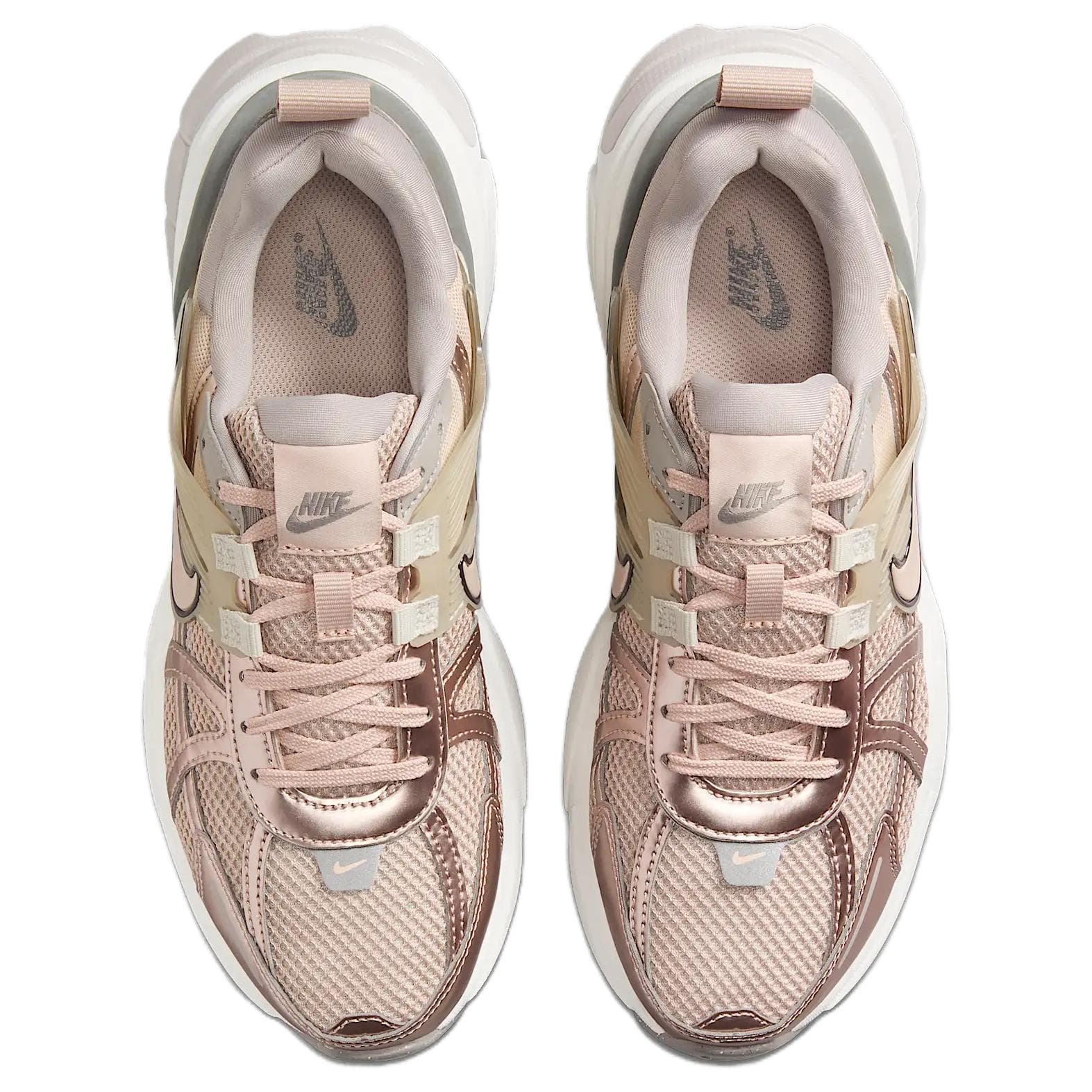 Кроссовки для бега Nike V2K Run Low Топ Повседневные кроссовки для бега Женские Бежевый - изображение 3
