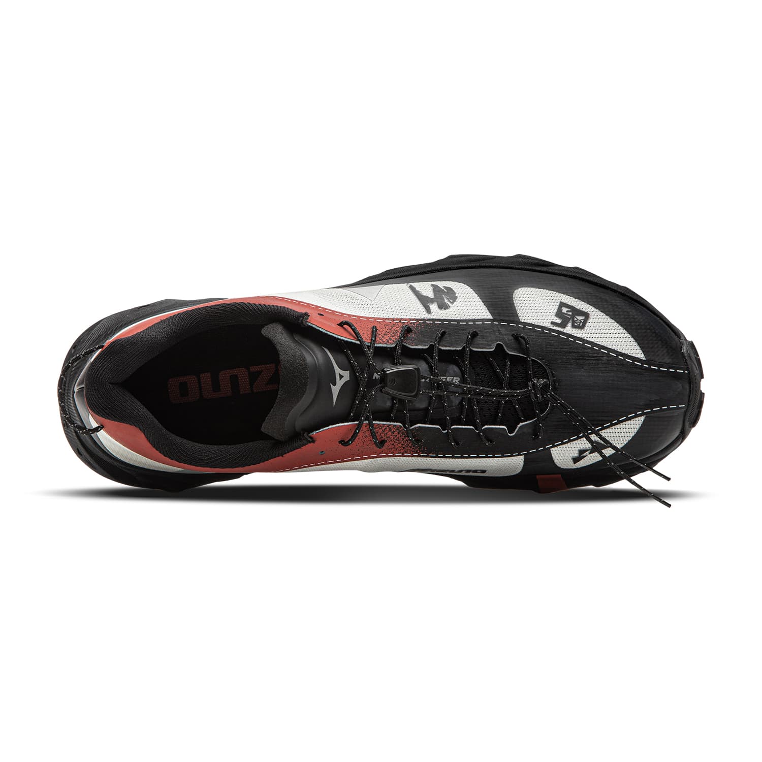 Кроссовки для бега Mizuno Cruiser Светоотражающие Низкие Беговые Кроссовки Унисекс Черные - изображение 4