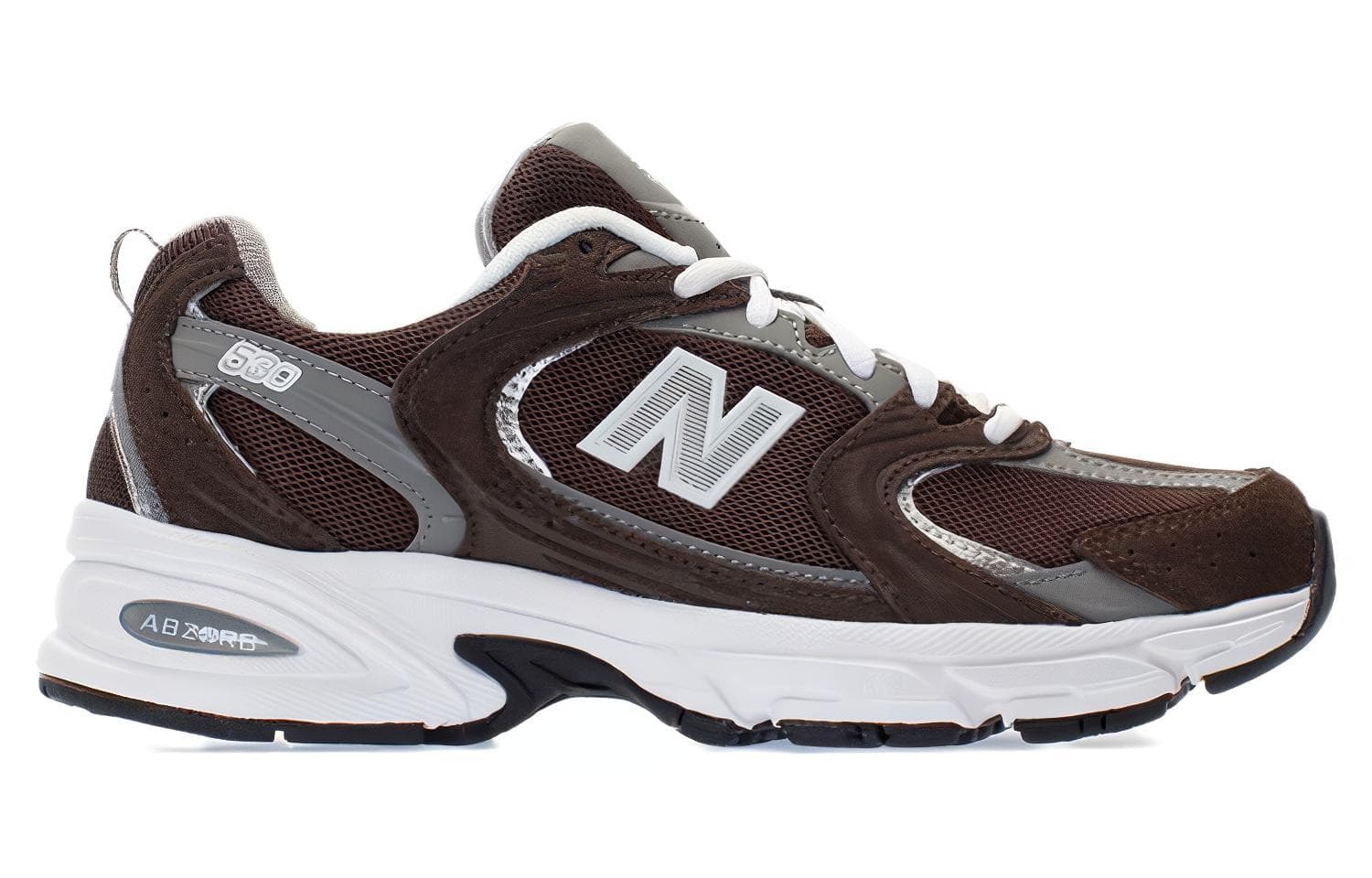 Кроссовки для бега New Balance 530 Brown White - изображение 2