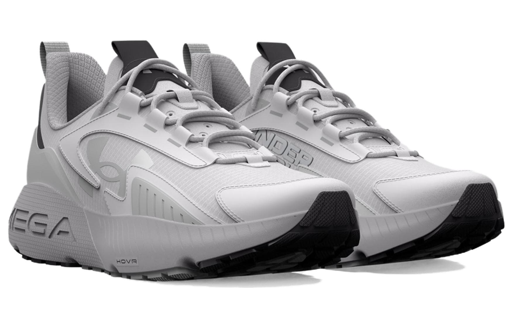 Кроссовки для бега Under Armour HOVR Mega 2 Удобные Устойчивые к истиранию Низкие Повседневные Беговые Кроссовки Унисекс Аврора Серый - изображение 3