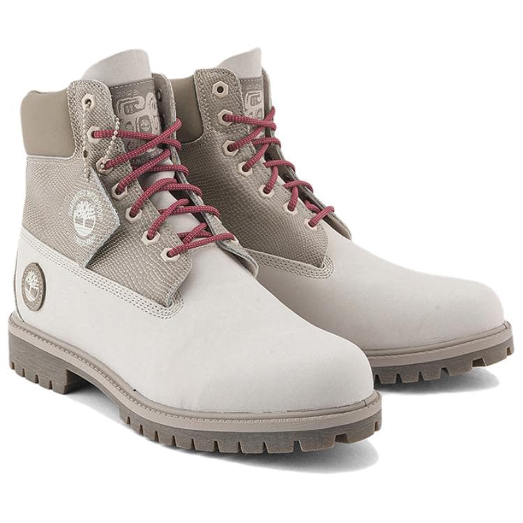 Ботинки уличные Timberland Heritage Collection Короткий Аутдор Мужской Белый Коричневый - изображение 3