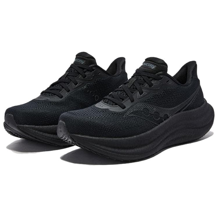Кроссовки для бега Saucony Triumph 23 PWRRUNC Средняя подошва XT 900 Беговые кроссовки Женские Черный - изображение 2