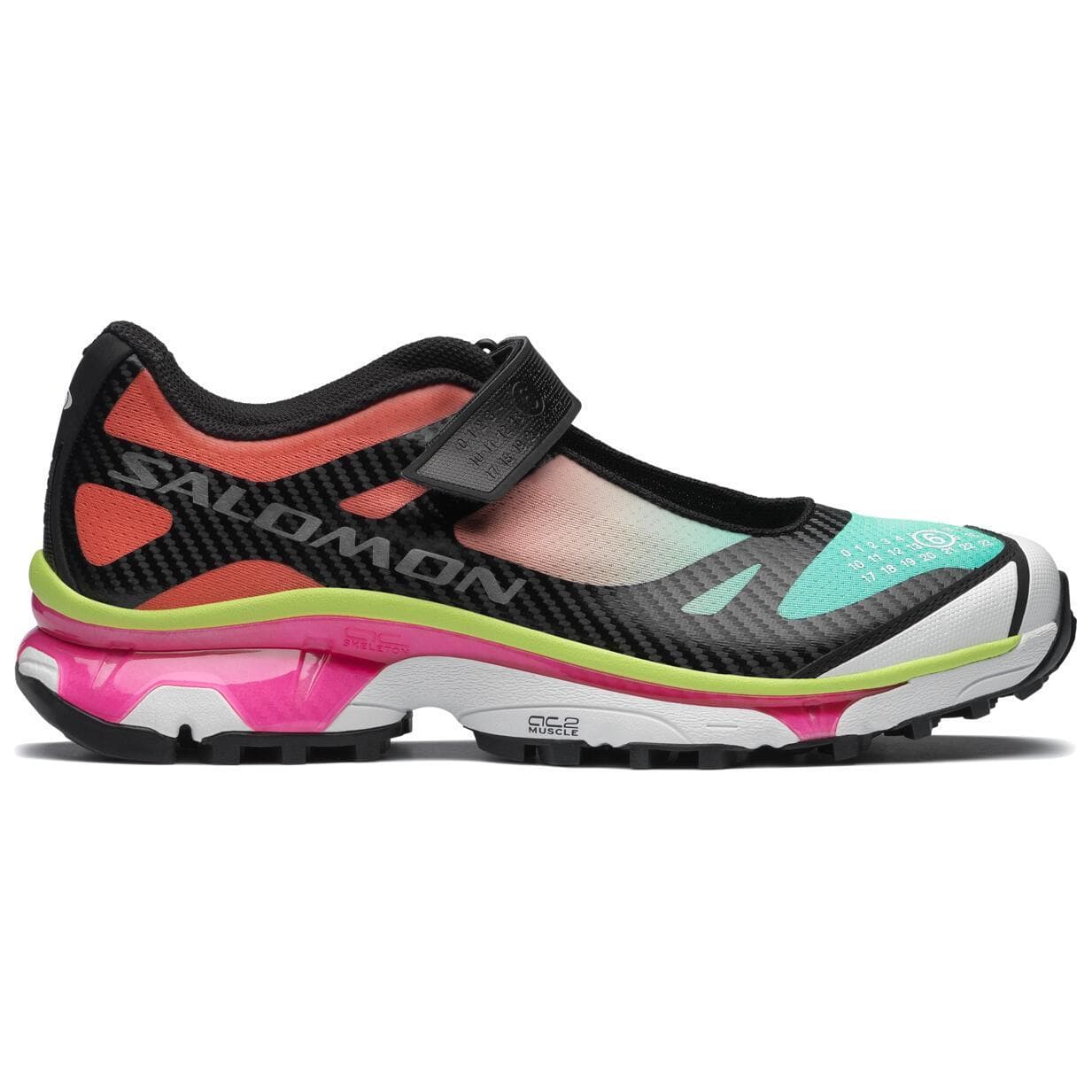 Salomon X MM6 Maison Margiela Тонкие и Без Объема Туфли Мэри Джейн Женские Соник Зеленый Свежий Розовый - изображение 2