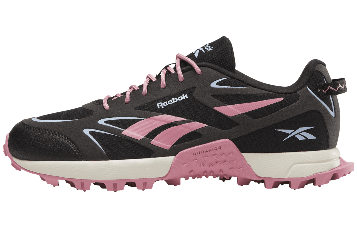 Кроссовки для бега REEBOK Противоскользящие Износостойкие Низкие Повседневные Кроссовки для Трейлраннинга Женские Черный Розовый - изображение 1