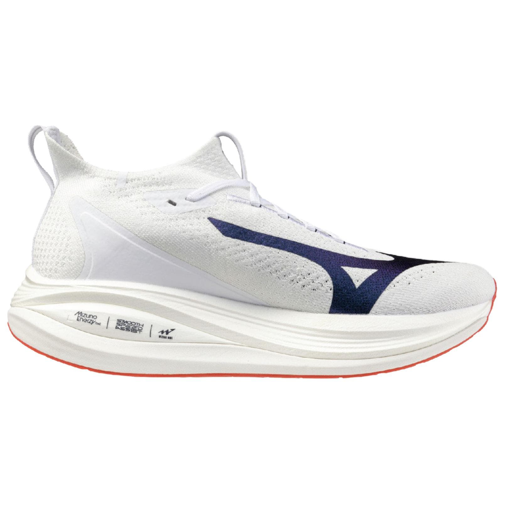 Кроссовки для бега Mizuno Neo Vista 2 Устойчивые к истиранию Низкие Беговые кроссовки Унисекс Белый Синий Фиолетовый - изображение 2