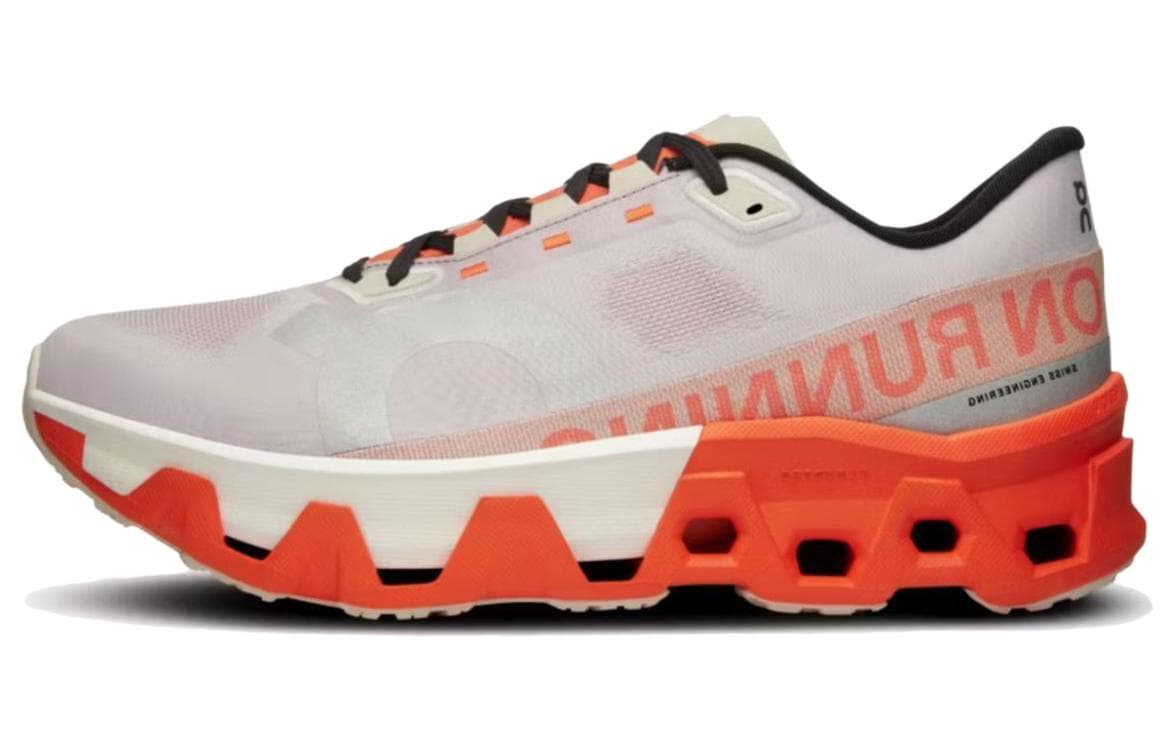 Кроссовки для бега On Cloudmonster White Orange