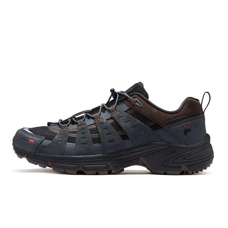Кроссовки для бега FILA FUSION COMO X Текстиль Синтетическая кожа Низкие беговые кроссовки Мужские Черные Коричневые - изображение 1