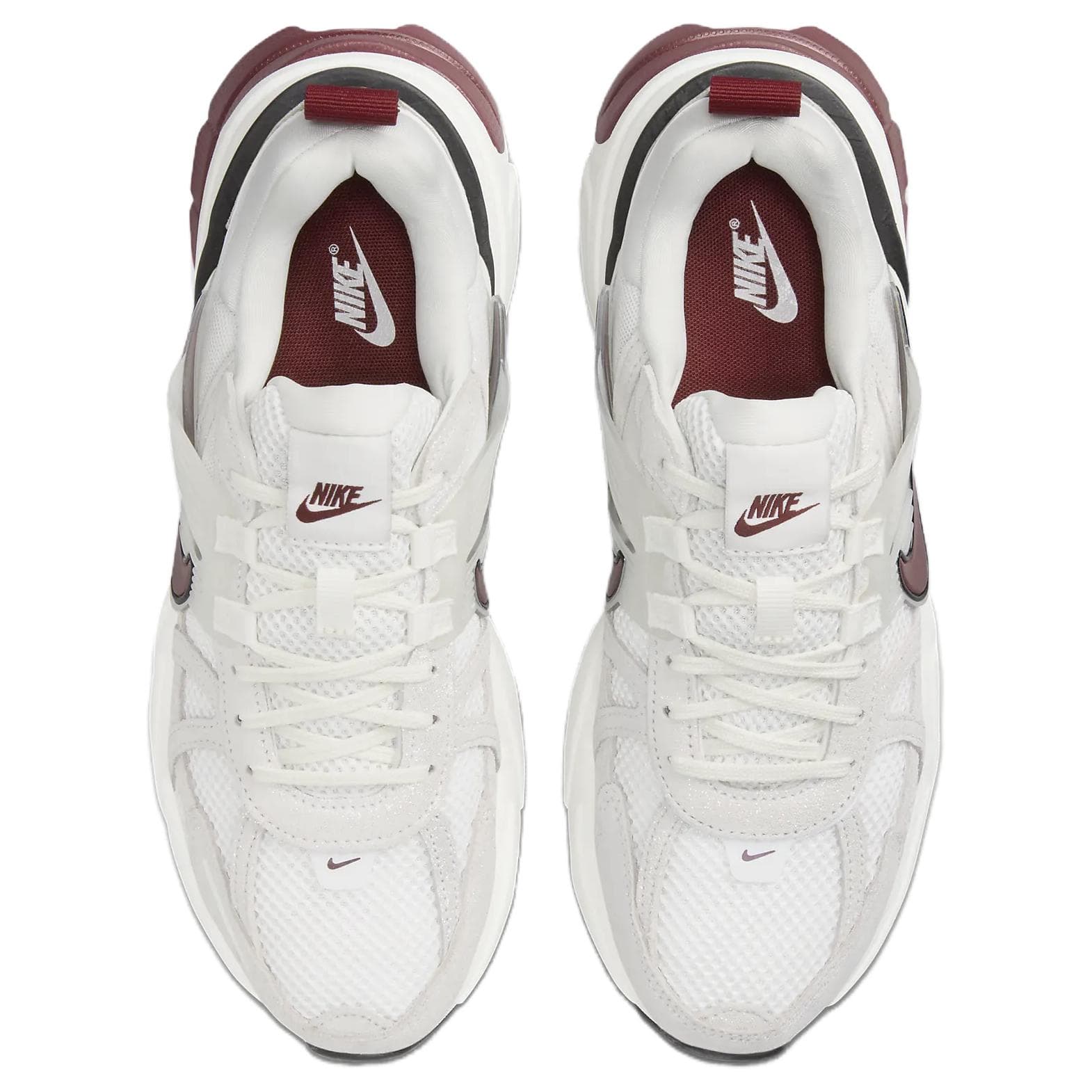 Кроссовки для бега Nike V2K Run Low Топ Повседневный Городская Коммутация Беговые Кроссовки Женские Белый Черный Красный - изображение 4