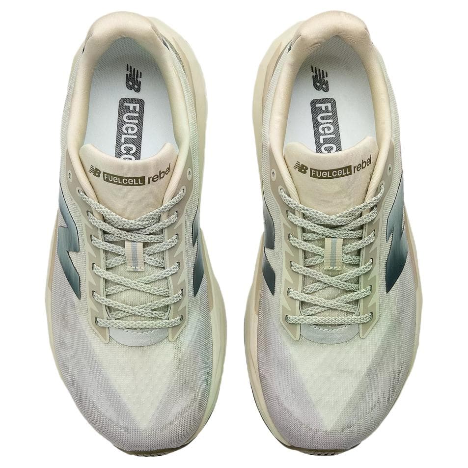 Кроссовки для бега New Balance FuelCell Rebel V5 Беговые кроссовки Мужские Светло-бежевые - изображение 4