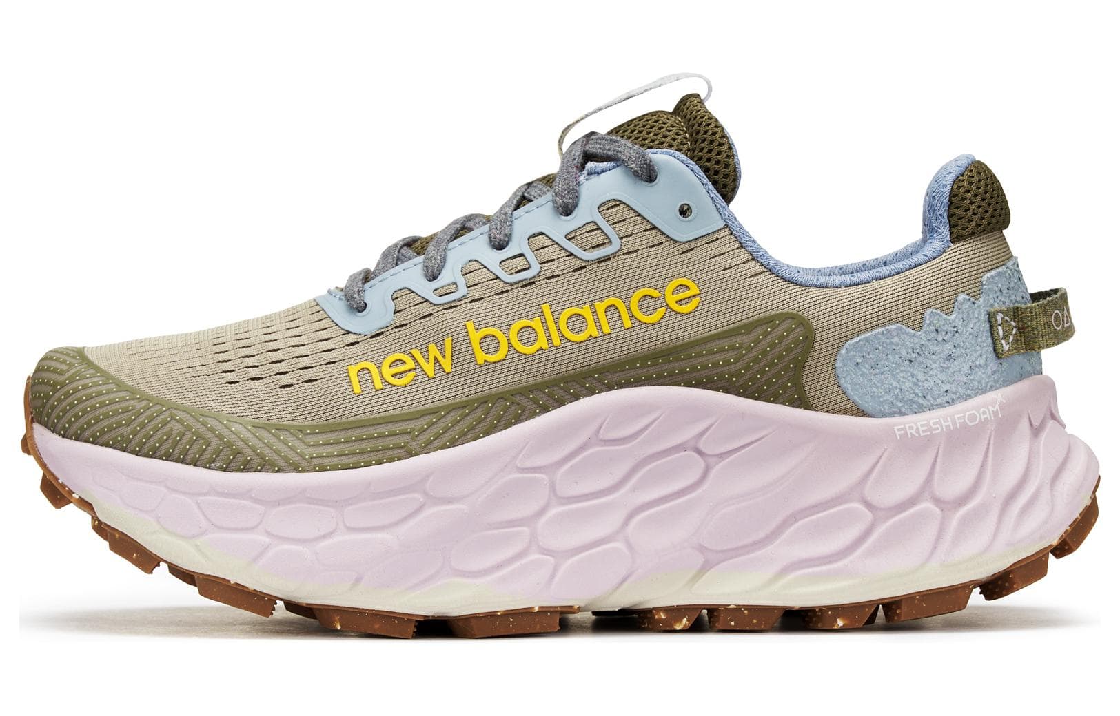 Кроссовки для бега New Balance More V3 Комфортная ткань Низкий топ Марафон Беговые кроссовки Женские Зеленый розовый - изображение 1
