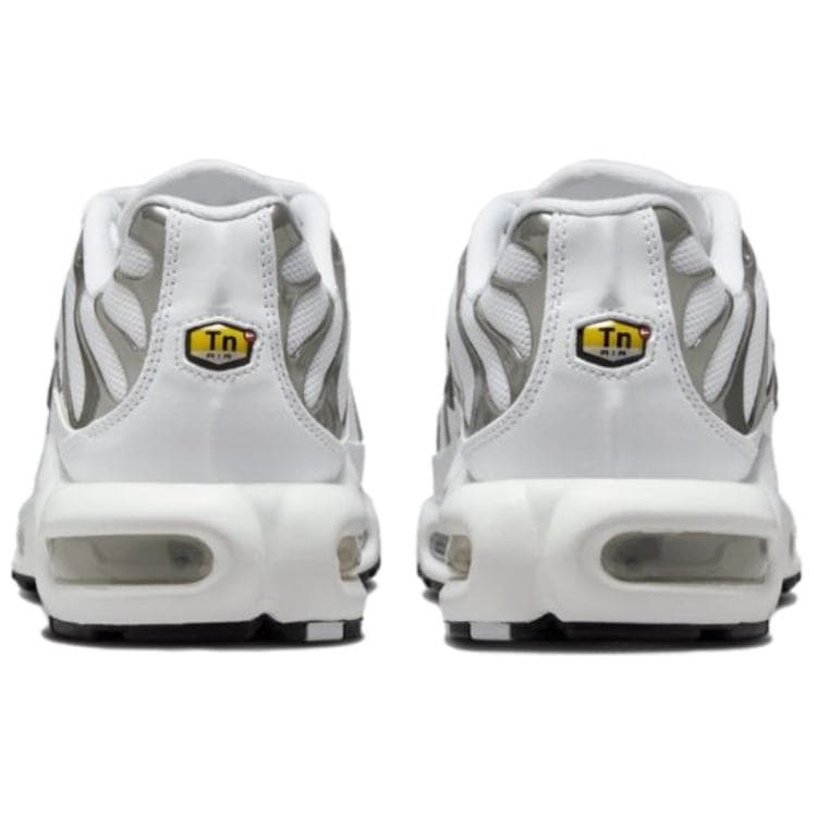 Кроссовки для бега Nike Air Max Plus Дышащая Поддержка Низкий Верх Повседневные Беговые Кроссовки Женские Белый Серебряный - изображение 5