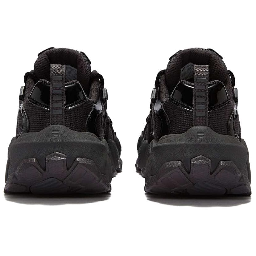 Кроссовки FILA FUSION exocet ii Устойчивые к истиранию Увеличивающие высоту Низкие массивные кроссовки Женские Черные - изображение 4