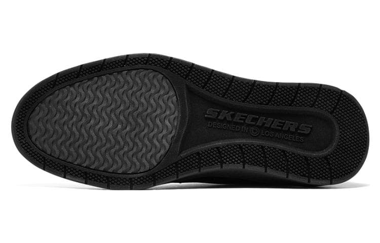 Ботинки Skechers BURKETT Кожа Удобная Повседневная Обувь Мужская Черная - изображение 5