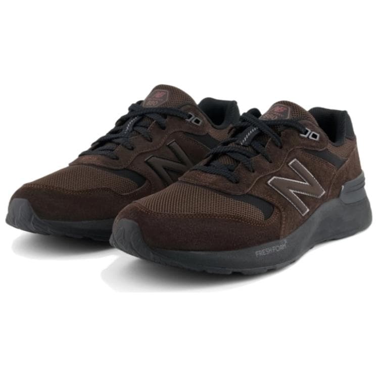 Кроссовки для бега New Balance 880 Текстиль Свинская кожа Износостойкий и Легкий REVLITE Беговые кроссовки Мужские Темно-коричневый - изображение 2