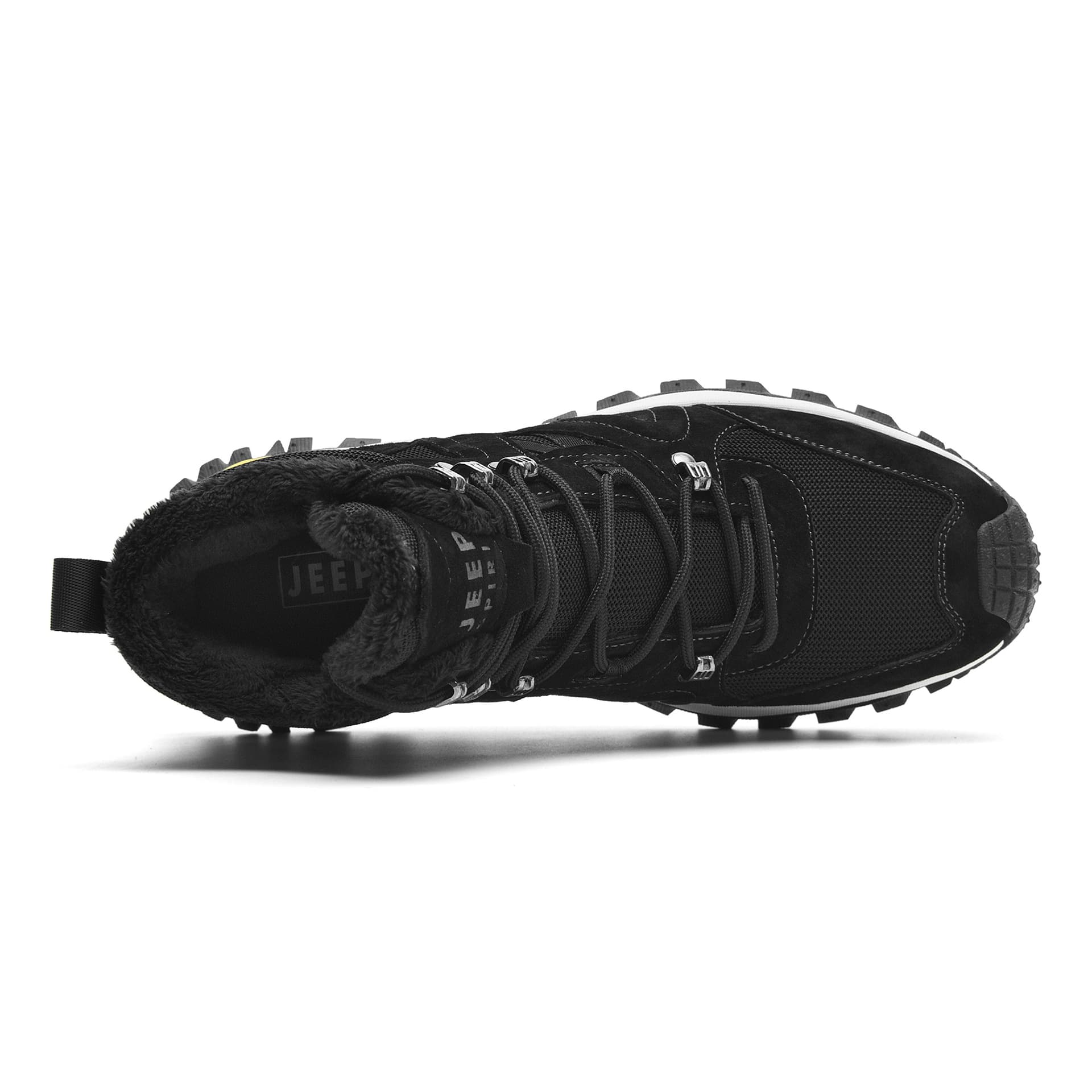 Кроссовки JEEP SPIRIT Black Myth Износостойкий Ударопрочный Термический Высокий Верх Уличная Обувь Мужская Черная - изображение 5